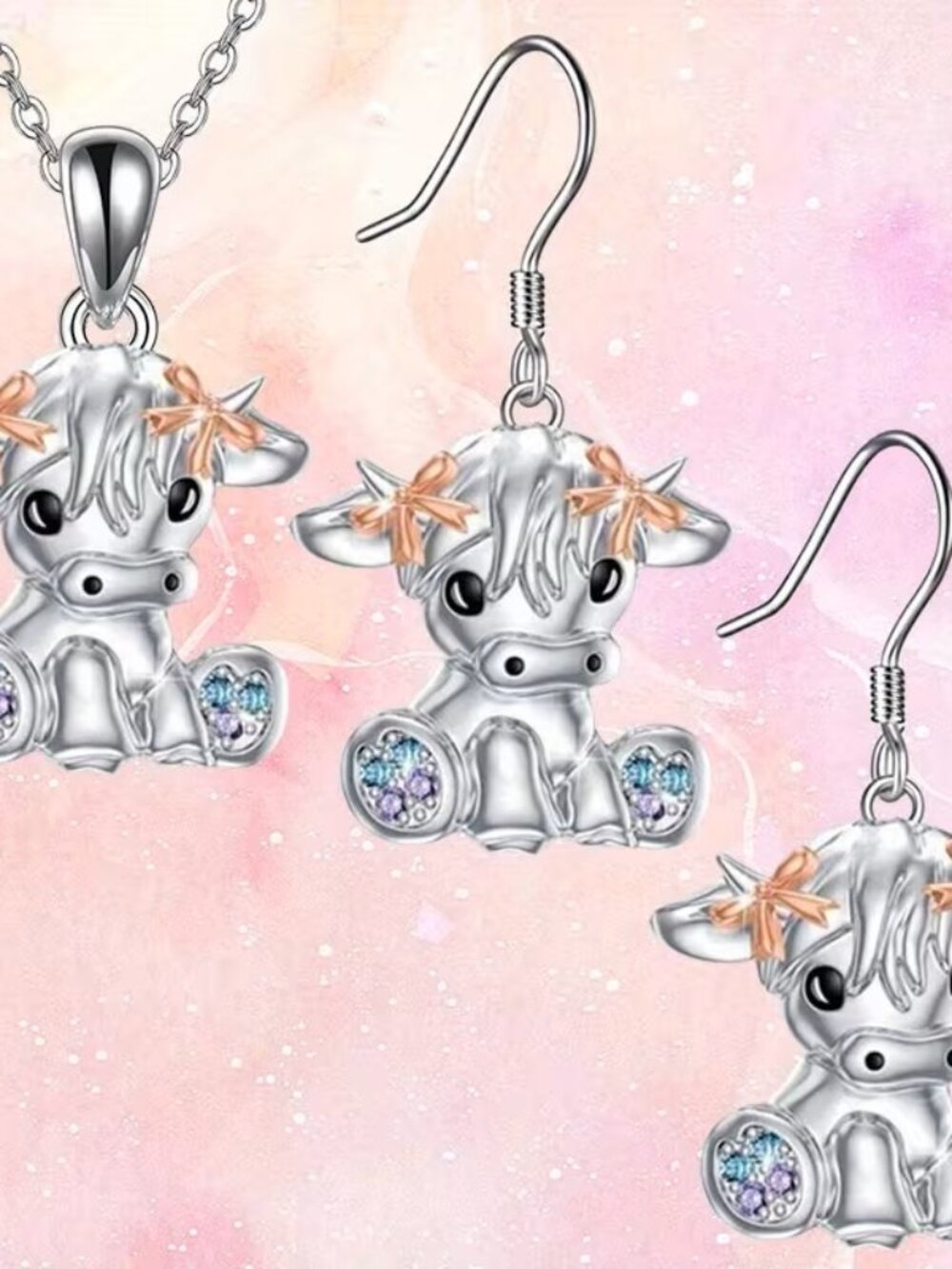 Baby Bull Earring Set